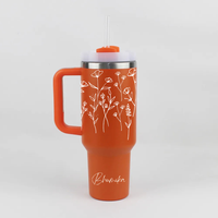 Personalized FleurFlow™ Tumbler with Straw & Lid