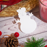 Set of 6 Acrylic Christmas Hanging Ornaments – Premium Festive Décor