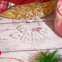 Set of 6 Acrylic Angel Doll Ornaments – Elegant Clear Christmas Decorations