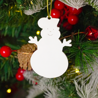 Set of 6 Acrylic Christmas Hanging Ornaments – Premium Festive Décor