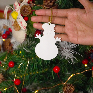 Set of 6 Acrylic Christmas Hanging Ornaments – Premium Festive Décor