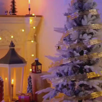 Christmas Decor Ribbon with LED Lights