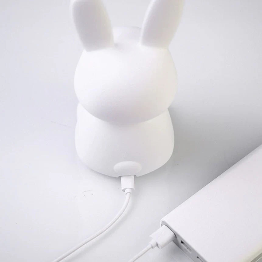 Cute Silicone Bunny Night Light