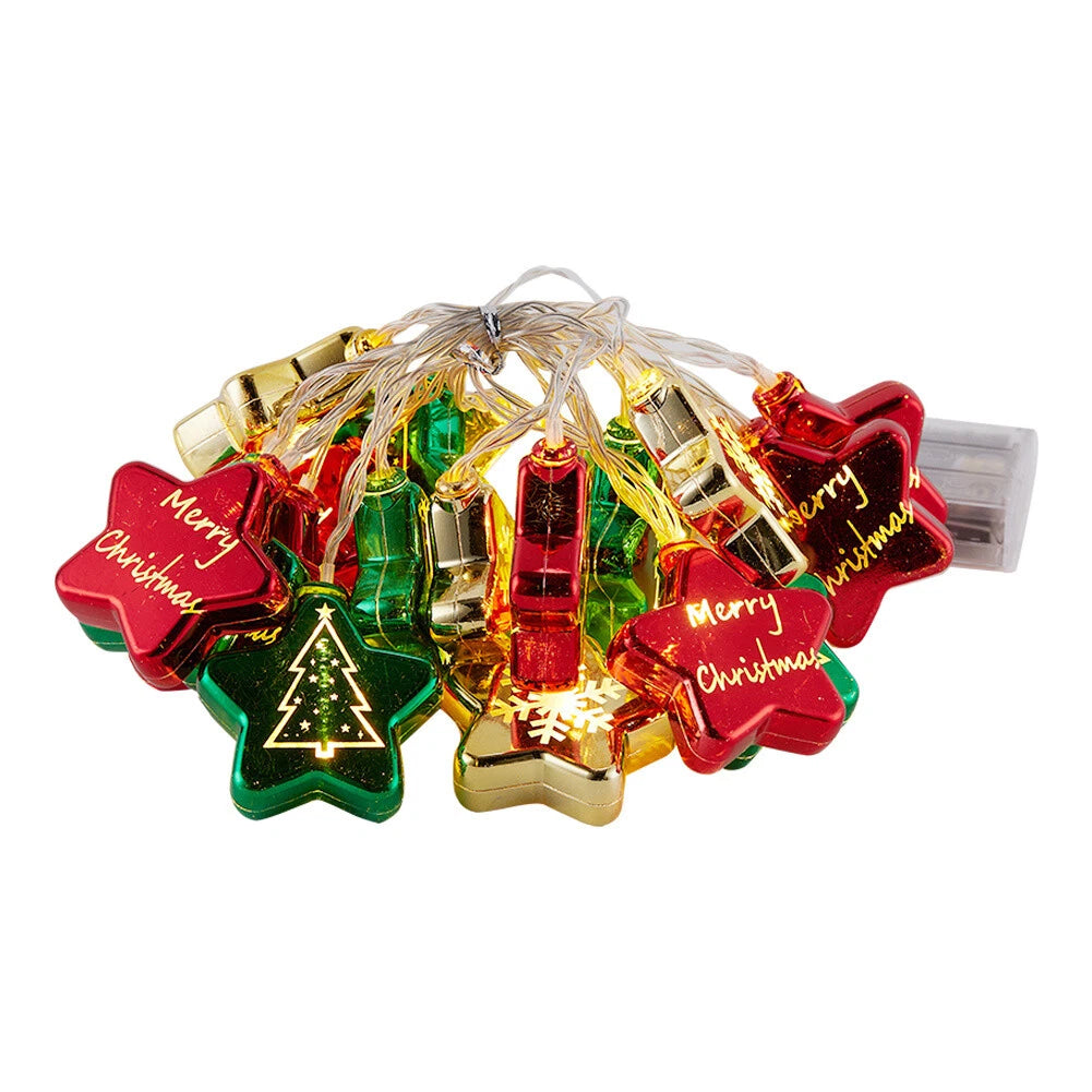 Colorful Christmas Ornament LED Star Lights