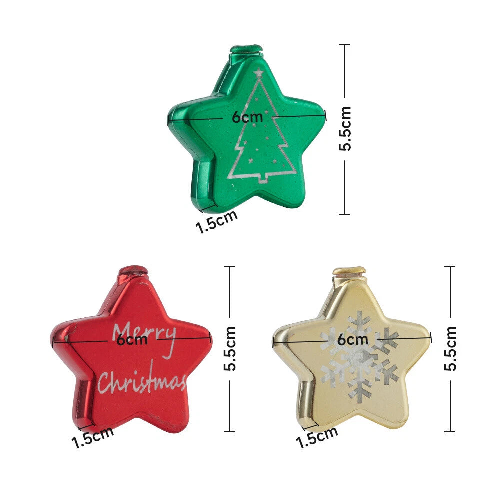Colorful Christmas Ornament LED Star Lights