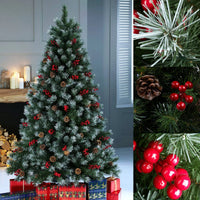 Christmas Tree with Pinecones & Berries – Lush and Realistic
