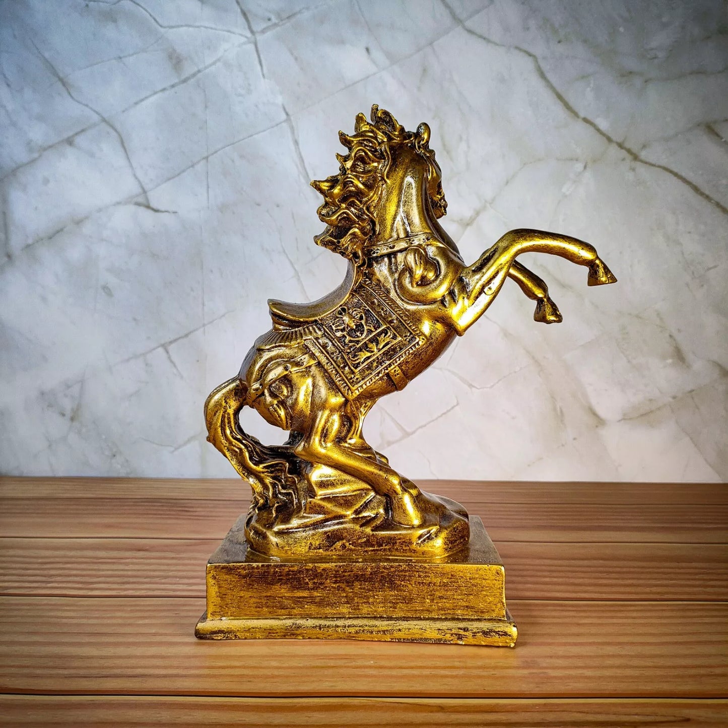 Handcraft Horse Statue for Home Decoration, Feng Shui Horse for Gift Showpiece