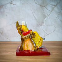 Guruji Swaroop Murti Resin Handmade sculpture Idol ( Yellow )