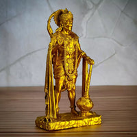 Indian Handicraft Golden Colour Shri Hanuman Idol