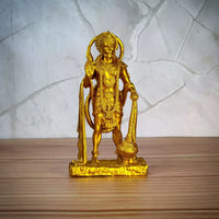 Indian Handicraft Golden Colour Shri Hanuman Idol