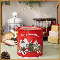 Santa Claus Christmas Candy Round Box