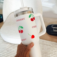 Personalized CherrySip™ Tumbler with Straw & Lid