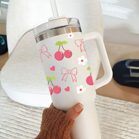 Personalized BerryBow™ Tumbler with Straw & Lid