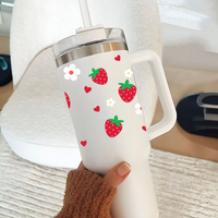 Personalized BlushBerry™ Tumbler with Straw & Lid