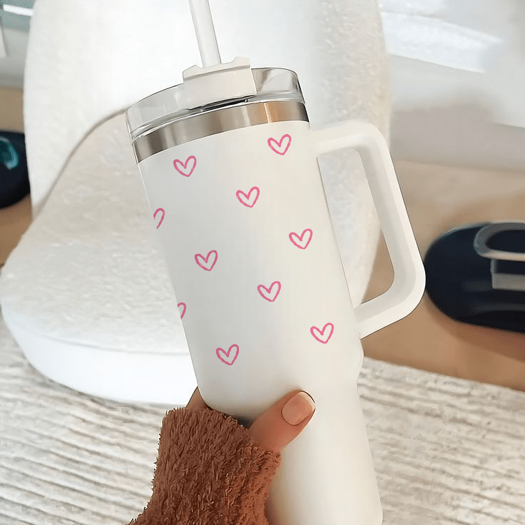 Personalized LushLove™ Tumbler with Straw & Lid - Memories Insite