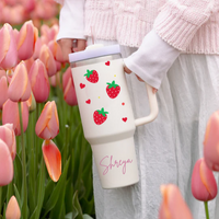 Personalized BlushBerry™ Tumbler with Straw & Lid