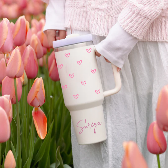 Personalized LoveSip™ Tumbler with Straw & Lid