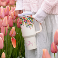 Personalized BotaniCup™ Tumbler with Straw & Lid