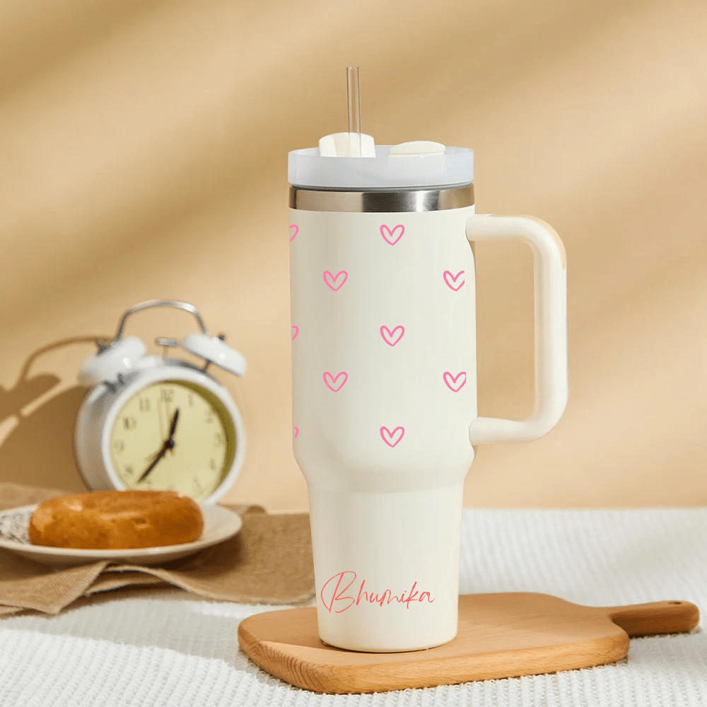 Personalized LushLove™ Tumbler with Straw & Lid - Memories Insite