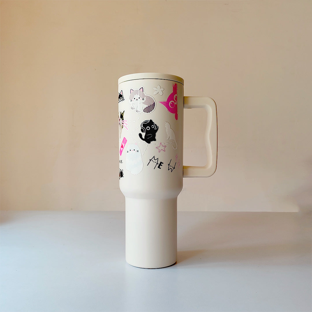 “Kitty Paw Tumbler – Leak-Proof & Stylish”