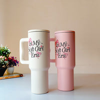 “Soft Girl Era Tumbler – Leak-Proof & Stylish”