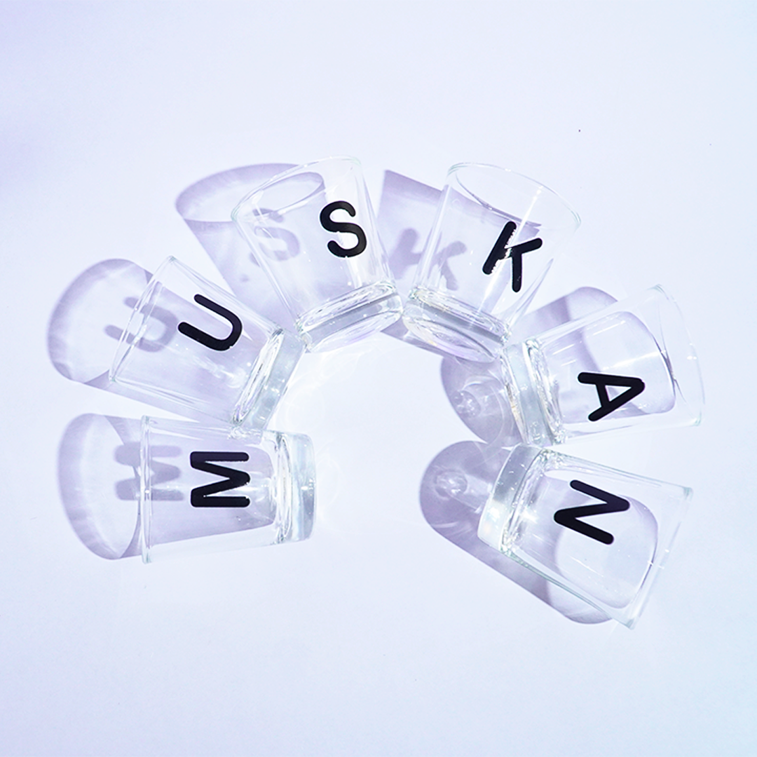 Personalized Alphabet Shot Glass Set – Custom Name Glasses for Gifting & Parties