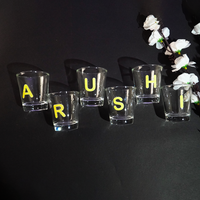 Personalized Alphabet Shot Glass Set – Custom Name Glasses for Gifting & Parties