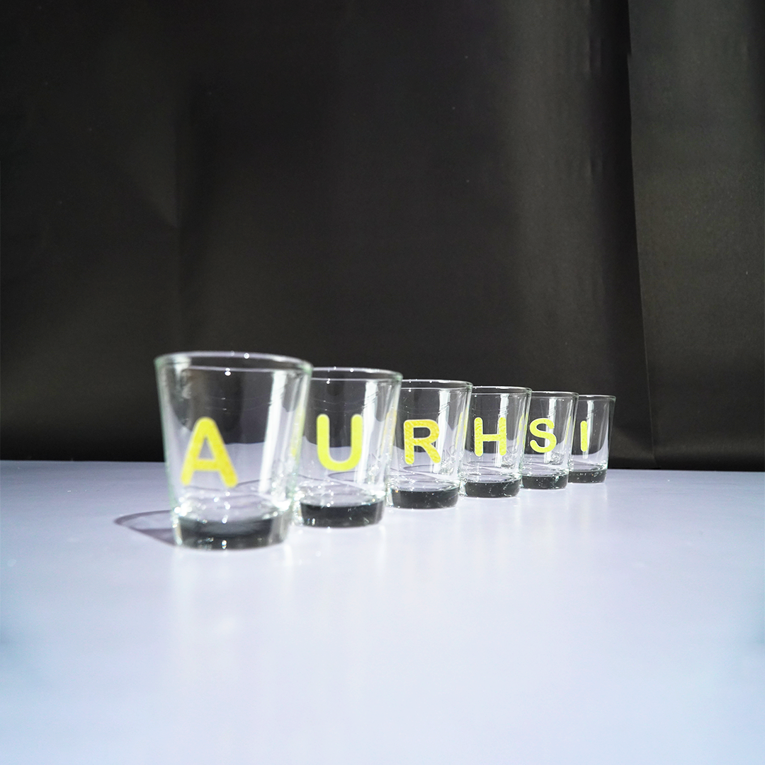 Personalized Alphabet Shot Glass Set – Custom Name Glasses for Gifting & Parties