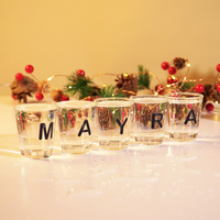 Personalized Alphabet Shot Glass Set – Custom Name Glasses for Gifting & Parties