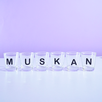 Personalized Alphabet Shot Glass Set – Custom Name Glasses for Gifting & Parties